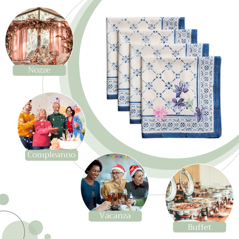 Maison d' Hermine Cloth Napkins 45cm x 45cm100% Cotton Decorative