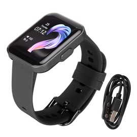 E21 Smartwatch Sports Tracking Fitness Watch Pedometer Sleep Monitor with 1.69 Inch IPS Color Screen Black