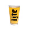 Miller Lite Signature Pint Glass - Set of 4