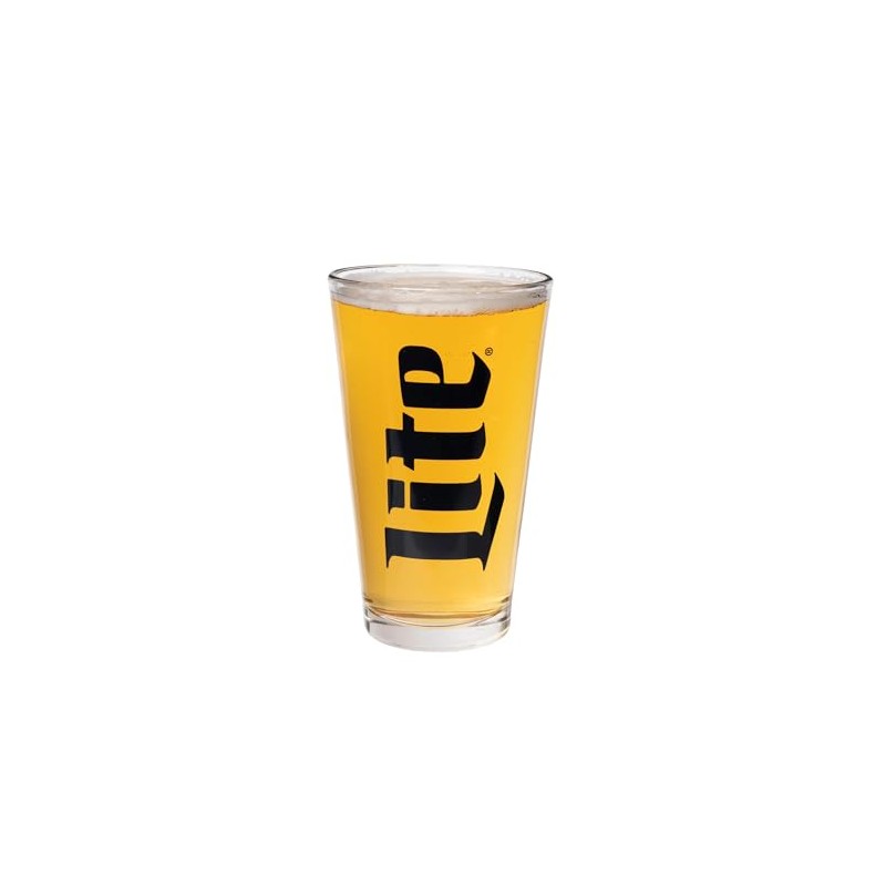 Miller Lite Signature Pint Glass - Set of 4