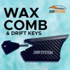 SURF SYSTEM Wax Comb & FCS Fin Key Combo fits