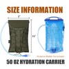 PETAC GEAR Tactical Hydration Pack，Molle Carrier Pouch for 50 oz