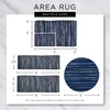 DII Woven Rag Rug Collection Recycled Yarn Cabana Stripe, 2x3',