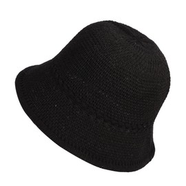 JJDreams Bucket Hat for Men and Women, Knitted Hats, Crochet Hat, Knitted Hats for Women, Summer Hat, Adjustable Fishing Hat, black