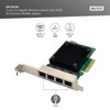 DIGITUS 2.5 Gigabit Ethernet Server Network Card - 4 Port