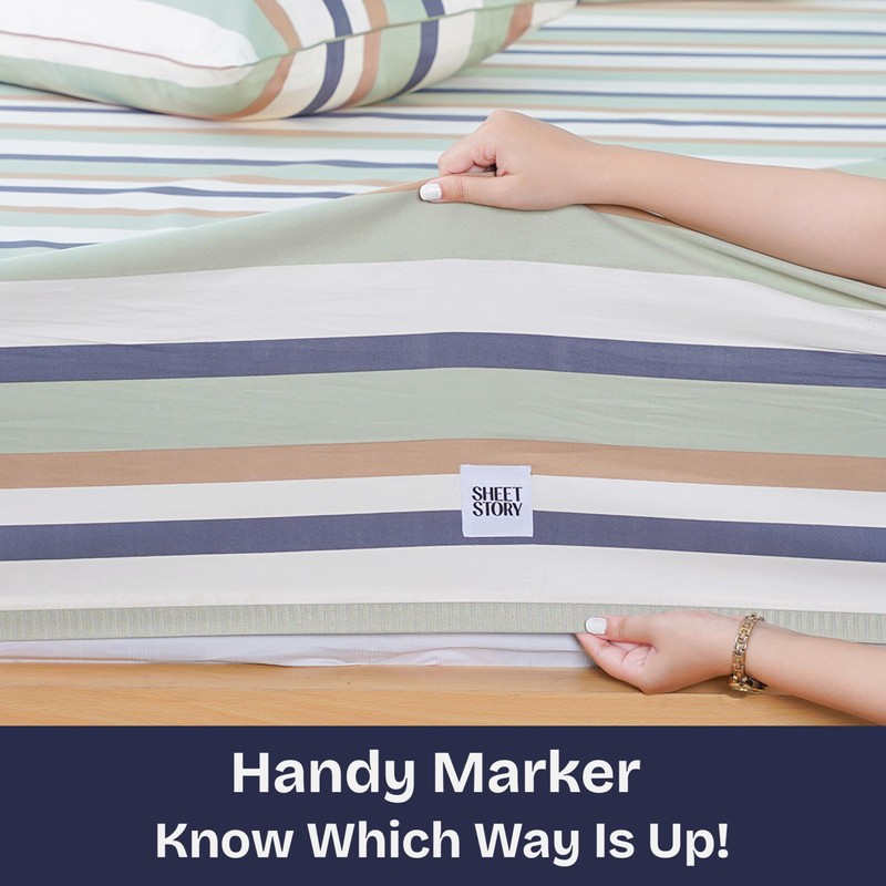 Sheet Story Bamboo Double Fitted Sheet - 41cm Deep Pocket,