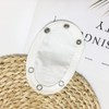 6pcs Vest Extenders Extension Toddler Infant Romper Bodysuit Cloth White