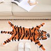 Tiger Shaped Bath Mat for Bathroom Non Slip Bathroom Door