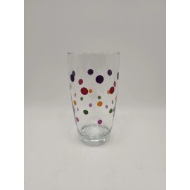 Pampered Chef "Simple Additions Dots" 6 1/8 Inch Highball