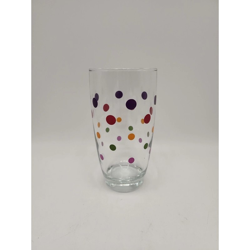 Pampered Chef "Simple Additions Dots" 6 1/8 Inch Highball