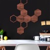 Honeycomb Wood Wall Art, Modern Hollow Hexagon Wood Wall Decor