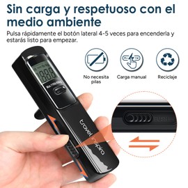 travel inspira Báscula de Equipaje Sin Pilas, Báscula Digital Portátil de Mano Para Viajar, 110 lb/50kg