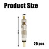 20 Pcs Presta Valve Core Replacement Kit - Brass Tubeless