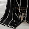 downluxe Linen Texture 3 in 1 Farmhouse Shower Curtain Set