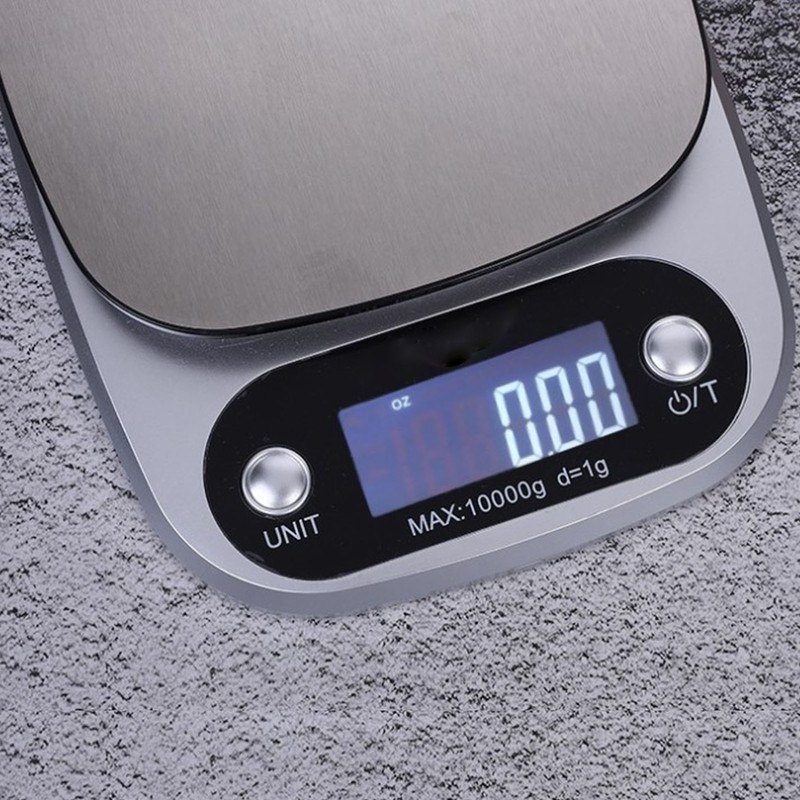 Electronic Gram Scale Stainless Steel Digital Display Food Weight Scale