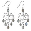 Franki Baker Large Labradorite Gemstone and 925 Sterling Silver Chandelier