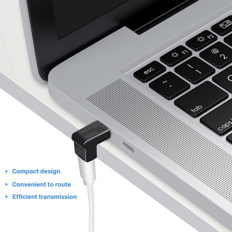 Seminer USB C 90 Degree Adapter (2 Pack), USB C