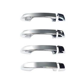Replacement Parts For 2010-2022 Toyota 4Runner Chrome Side Door Handle Cover With 2 Smart Keyholes Mod-GS95-14257