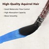 MEKOTRIN 9PCS Watercolor Brushes Set, Synthetic Squirrel Hair Paint Brushes