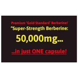 Berberine HCL 50,000 mg Pure Natural Extract - 500 mg at 100:1 – 120 High Strength Capsules