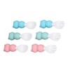 Baby Spoons Forks Set Short Handle Silicone Self Feeding Utensils