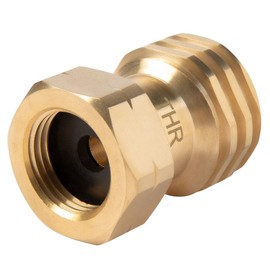 THR Industrieprodukte US Gas Grill Gas Adapter for Regulator to German Propane Gas Bottle