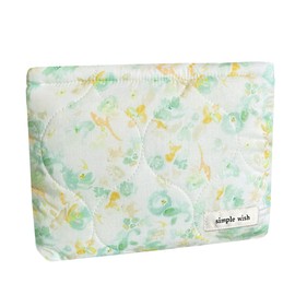 Sunwel Fashion Cute Quilted Makeup Bag for Women Girls Floral Coquette Aesthetic Cosmetic Bags