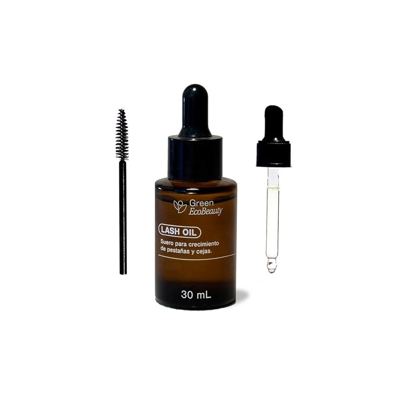 Green Eco Beauty Lash Oil Natural Eyelash Growth Serum with