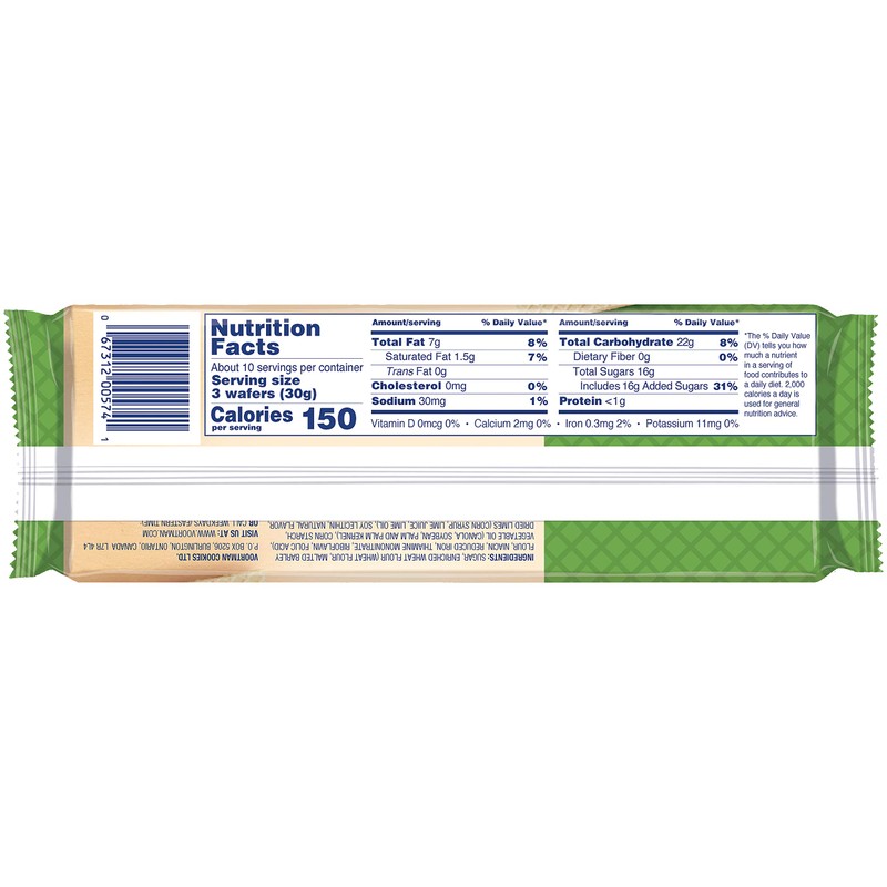Voortman Bakery Key Lime Wafers, 30 Count
