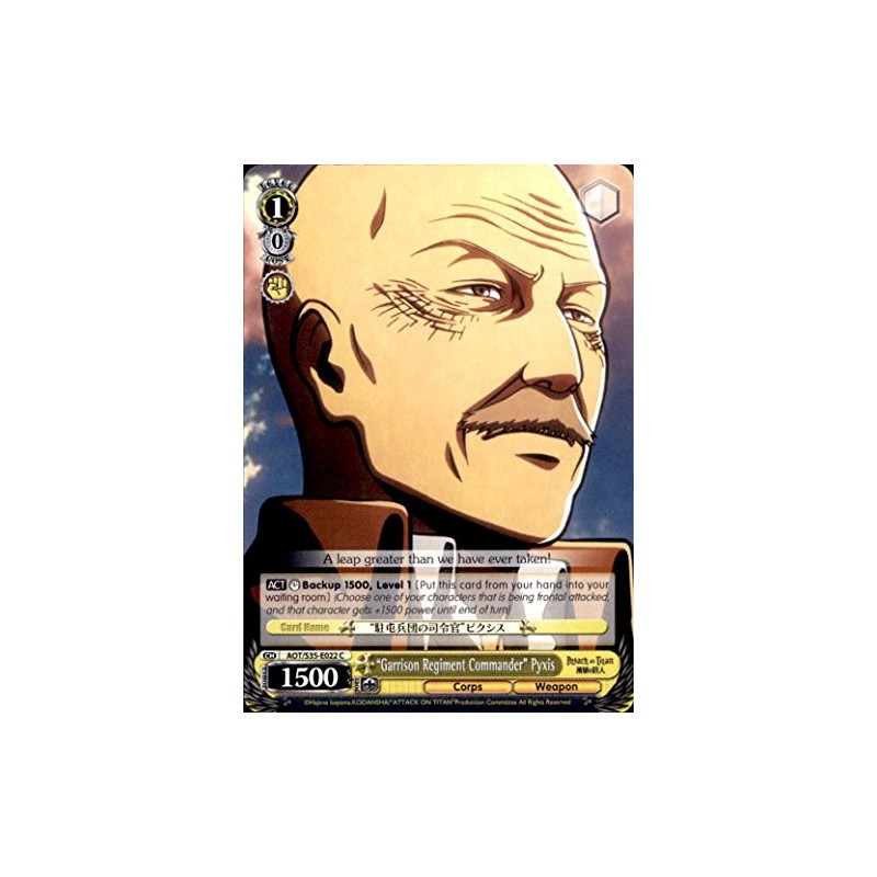 Weiss Schwarz - "Garrison Regiment Commander" Pyxis - AOT/S35-E022 -