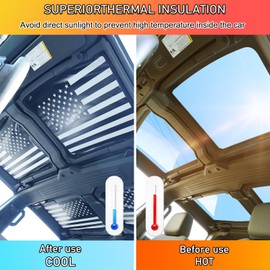 Car Sunroof Sunshade Compatible with Hummer EV 2024 2025 2026 Sun Shade Cover UV Car Sunroof Covers Windshield Sunshade Accessories