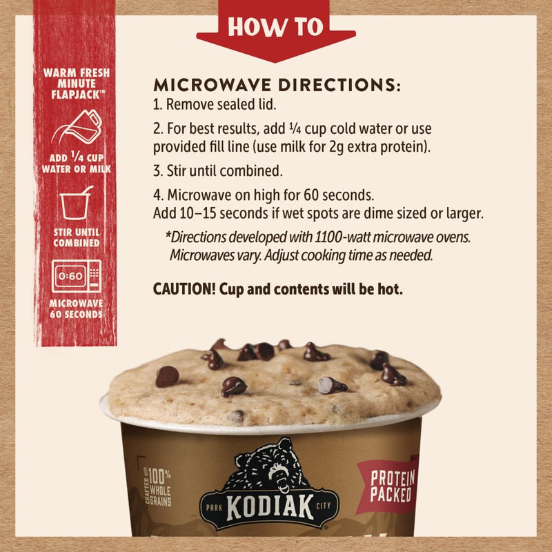Kodiak Cakes Pancake On The Go, Chocolate Chip & Maple,