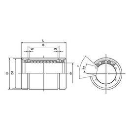 30 mm Linear LME30UUOP Open