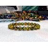 RAYON Dragon Skin Agate bead bracelet for MEN Stretch 10mm