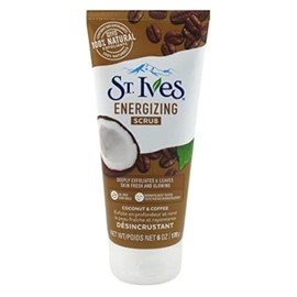 St. Ives Exfoliante energizante de coco y café, 6 onzas