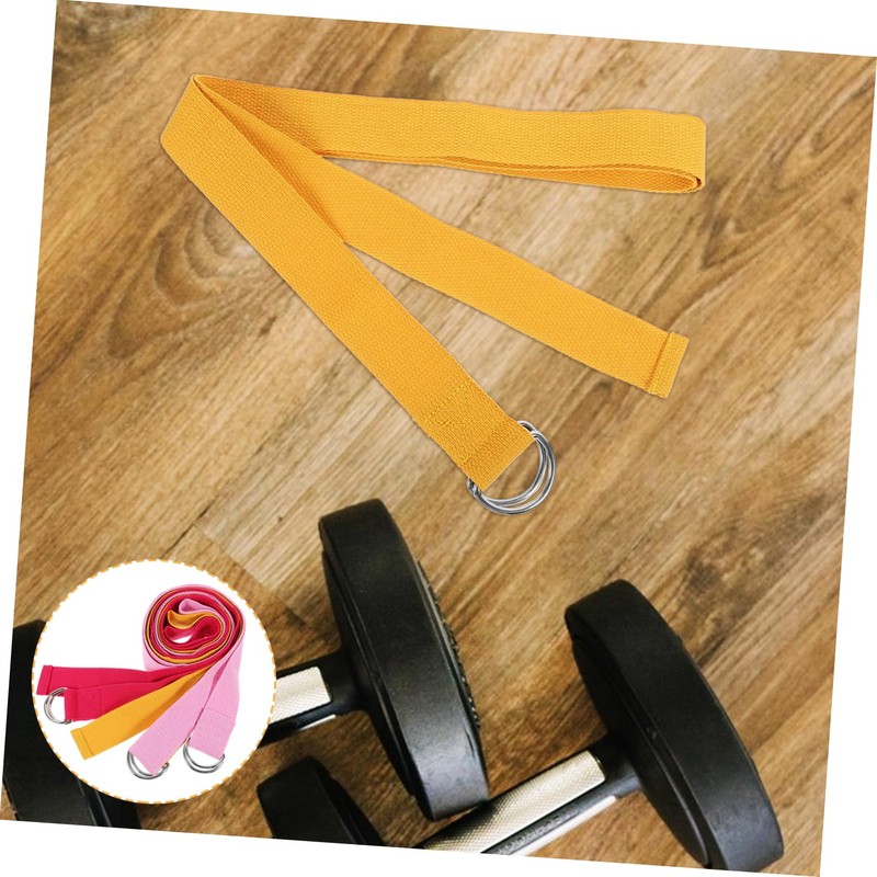 BESPORTBLE 3pcs Yoga Strap for Stretching and Flexibility Inelastic Exercise