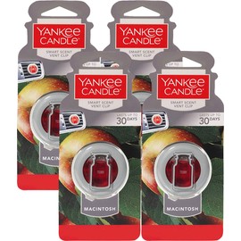 Yankee Candle Smart Scent Vent Clip, Macintosh (4 Pack)
