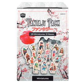 Wanderers Emporium Hard Flat Minis for DND Miniatures with Bases | 28mm - 32mm Scale Dungeons and Dragons Starter Set 5e (Fantaji Pack, 25, Miniatures)