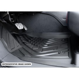 Calffree Floor Mats for 2024-2025 Toyota Tacoma, All Weather Protection TPE Rubber Floor Liners Accessories, Odorless Anti-Slip, Front and Rear Row, Black