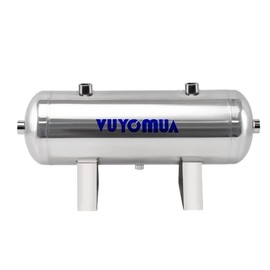 VUYOMUA 2.5Gallon 304 Stainless Steel High Pressure Mini Small Portable Air Tank Air Reservoir Water Storage Tank (10L-SG)
