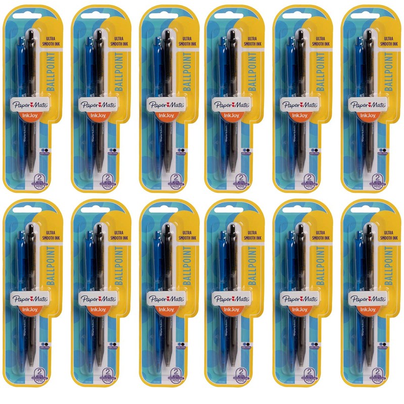 Paper Mate (24 Pack) Journal Notebook Bulk Pen Set Ink