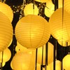 GWHOLE 10 inch Paper Lanterns Round Hanging Lamp Shade Lanterns