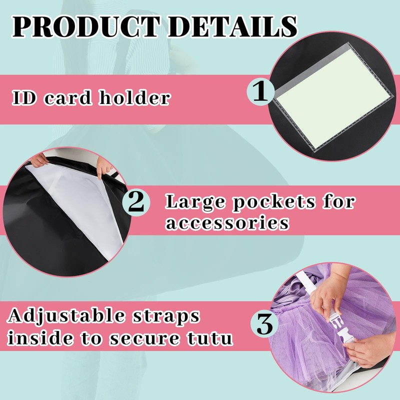 Abbylike 45 Inch Extra Large Tutu Bag Waterproof Foldable Costume