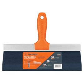 Truper ETA-12, Espátula tapizadora, hoja flexible fabricada en acero al alto carbono, 12"