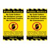 2 x No Cold Callers, Religious Groups, Univited Traders or