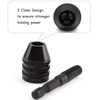 Mesee 0.3-8mm Keyless Drill Chuck, 1/4 Inch Hex Shank Quick
