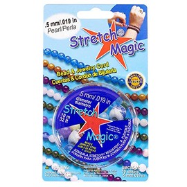 Pepperell Stretch Magic Bead Jewelry Elastic Cord String Line | Clear Pearl Black | 5M 25M 100M | 0.5mm 0.6mm 0.7mm 0.8mm 1mm Diameters