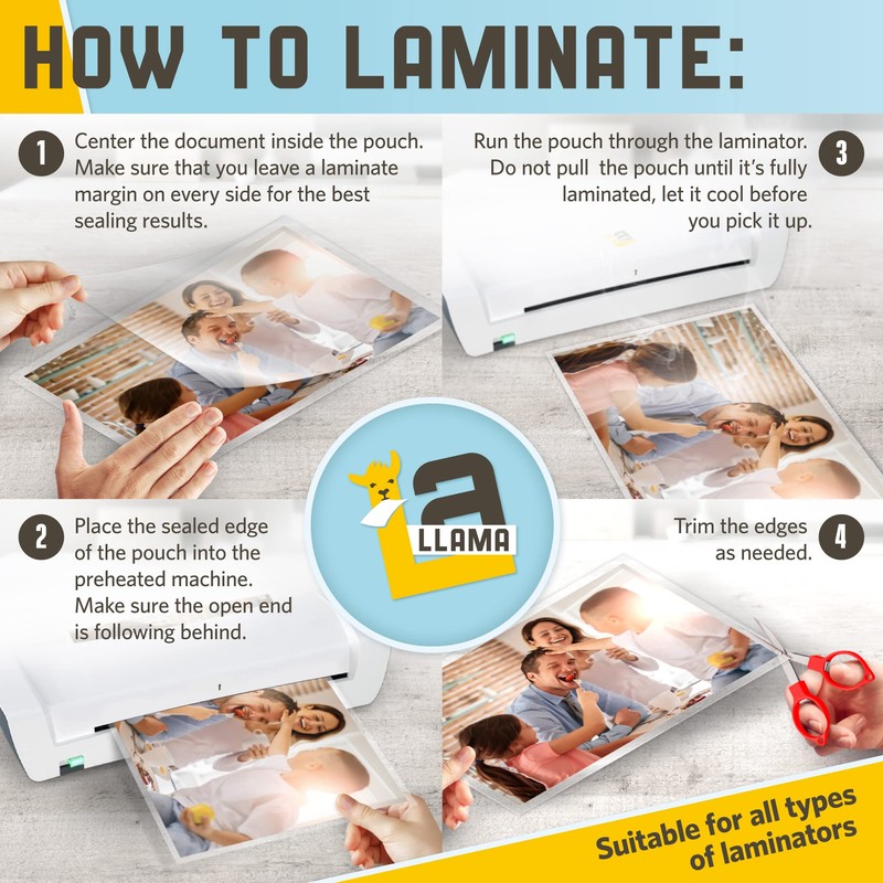 Matte Thermal Laminating Pouches, Matte Finish, 9 x 11.5 Inches