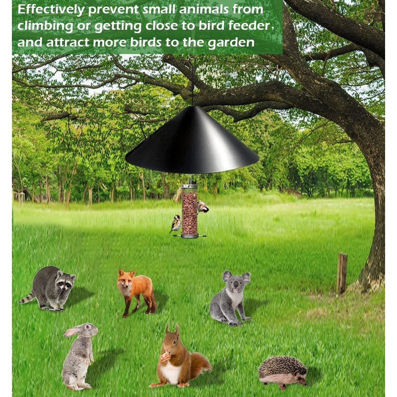 19 inch Squirrel Baffle for Bird Feeder Pole, Squirrel Proof