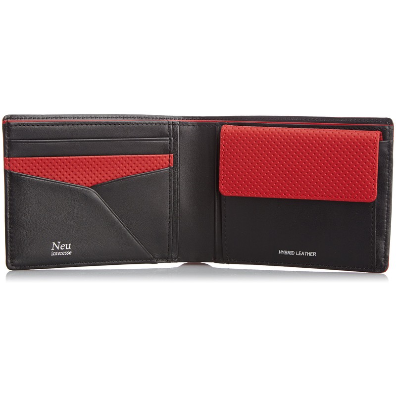 [ノイ・インテレッセ] サール札入れ 3943 クロxレッド